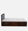 Narvik Sheesham Wood Queen Size Bed In Provincial Teak Finish With Hydraulic Storage