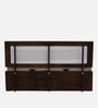 Narvik Sheesham Wood Queen Size Bed In Provincial Teak Finish With Hydraulic Storage
