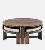 Nashville Coffee Table Set In Provisional Teak Finish