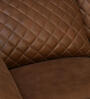 Nashville Suede 3 Seater Manual Recliner In Brown Finish
