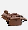 Nashville Suede 3 Seater Manual Recliner In Brown Finish