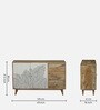 Natale Mango Wood 2 Door Sideboard In Natural Finish With Drawers Inspired