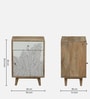 Natale Mango Wood Bedside Table In Natural Finish Inspired