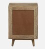 Natale Mango Wood Bedside Table In Natural Finish Inspired