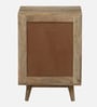Natale Mango Wood Bedside Table In Natural Finish Inspired