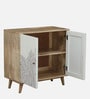 Natale Mango Wood Cabinet In Natural Finish Inspired