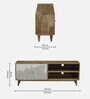 Natale Mango Wood TV Console In Natural Finish Inspired