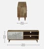 Natale Mango Wood TV Console In Natural Finish Inspired