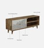 Natale Mango Wood TV Console In Natural Finish Inspired