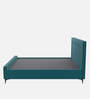 Natalia Upholstered King Size Bed In Teal Green Colour