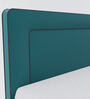 Natalia Upholstered King Size Bed In Teal Green Colour
