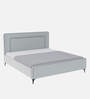 Natalia Upholstered Queen Size Bed In Steel Grey Colour