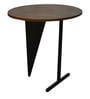 Nate Round Coffee Table In Brown & Black Colour