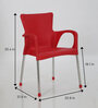 National Plastic Chair in Red Colour