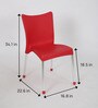 National Plastic Chair in Red Colour