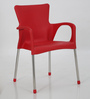 National Plastic Chair in Red Colour