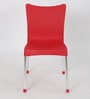 National Plastic Chair in Red Colour