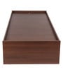 Native Single Bed in Brown Finish with Box Storage