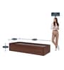 Native Single Bed in Brown Finish with Box Storage