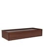 Native Single Bed in Brown Finish with Box Storage