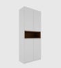 Natron 4 Door Shoe Cabinet In Grey and Beige Teak Finish