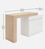 Natura Study Table in Beige and White Finish Natura Study Table in Beige and White Finish