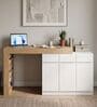 Natura Study Table in Beige and White Finish Natura Study Table in Beige and White Finish