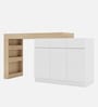 Natura Study Table in Beige and White Finish Natura Study Table in Beige and White Finish