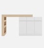 Natura Study Table in Beige and White Finish Natura Study Table in Beige and White Finish
