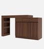 Natura Study Table in Planked Walnut Finish Natura Study Table in Planked Walnut Finish