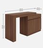 Natura Study Table in Planked Walnut Finish Natura Study Table in Planked Walnut Finish