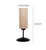 Natural  Bamboo  Shade Traditional Table Lamp With Black  Base