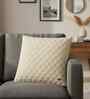 Natural 100% Cotton Kelly 16X16 Inches Knitted Cushion Cover