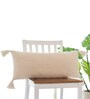 Natural 100% Cotton Marina 14X27 Inches Knitted Cushion Cover