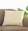 Natural 100% Cotton18X18 Inches Knitted Cushion Cover With Filler