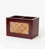 Natural Bamboo & Wood 2-Part Cutlery Holder