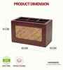 Natural Bamboo & Wood Cutlery Cum Napkin Holder