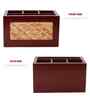 Natural Bamboo & Wood Cutlery Cum Napkin Holder