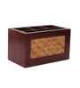 Natural Bamboo & Wood Cutlery Cum Napkin Holder