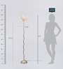 Beige Bamboo Floor Lamp