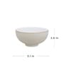Natural Canvas  White  Stoneware 1 Pc  Dinner Bowl