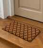 Natural Coir Door Mat-Chevron