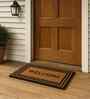 Natural Coir Door Mat-Welcome