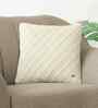 Natural Cotton 16 X 16 Inches Cushion Cover