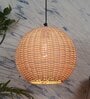 Natural Dome Hanging Lights With Iron & Cloth Plug Type E-14