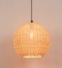 Natural Dome Hanging Lights With Iron & Cloth Plug Type E-14