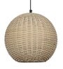 Natural Dome Hanging Lights With Iron & Cloth Plug Type E-14