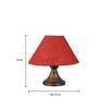 Natural Fiber Shade Table Lamp With Copper Base