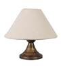 Natural Fiber Shade Table Lamp With Copper Base