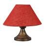 Natural Fiber Shade Table Lamp With Copper Base